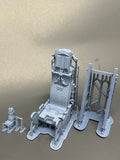 112002 ACES II Seat and rails with Sheepskin Covers