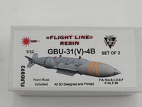 FLR0893 1/32 GBU-31(V)-4B USN JDAM Thermal Protective Coated (Set of 2)