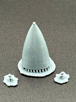 48261 F-16 One piece Radome with AOA Covers (Kinetic pre 2022 kits)