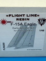 FLR0252 1/48 F-15A Eagle Vertical Tails w/ Pointed light fairing (GWH)
