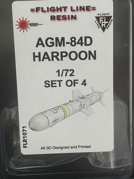FLR1071 1/72 AGM-84D Harpoon (4)