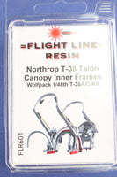 FLR601 1/48 Northrop T-38 Talon Canopy Inner frames (Wolfpack T-38A/C)