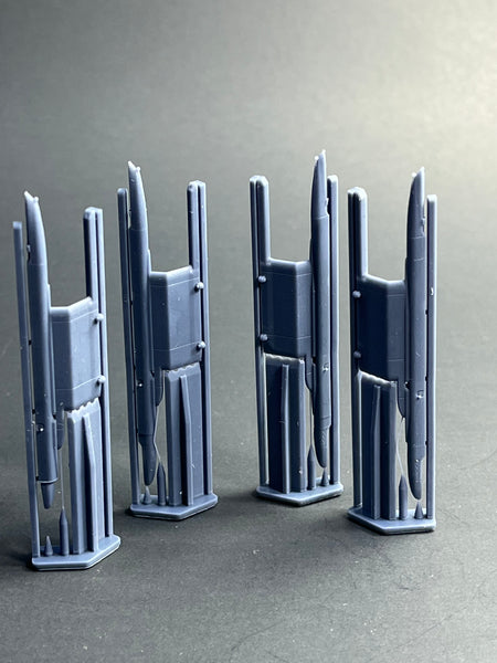 72005 Python III Pylon Adapter (F-15 Eagle) set of 4 – Phase Hangar Resin