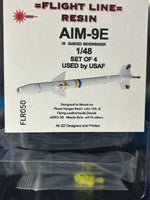FLR050 1/48 AIM-9E Sidewinder Missiles (set of 4)