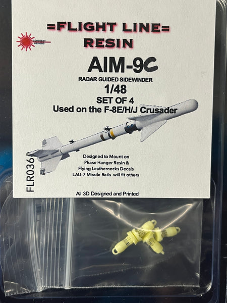 FLR036 1/48 AIM-9C Sidewinder Missile (set of 4)